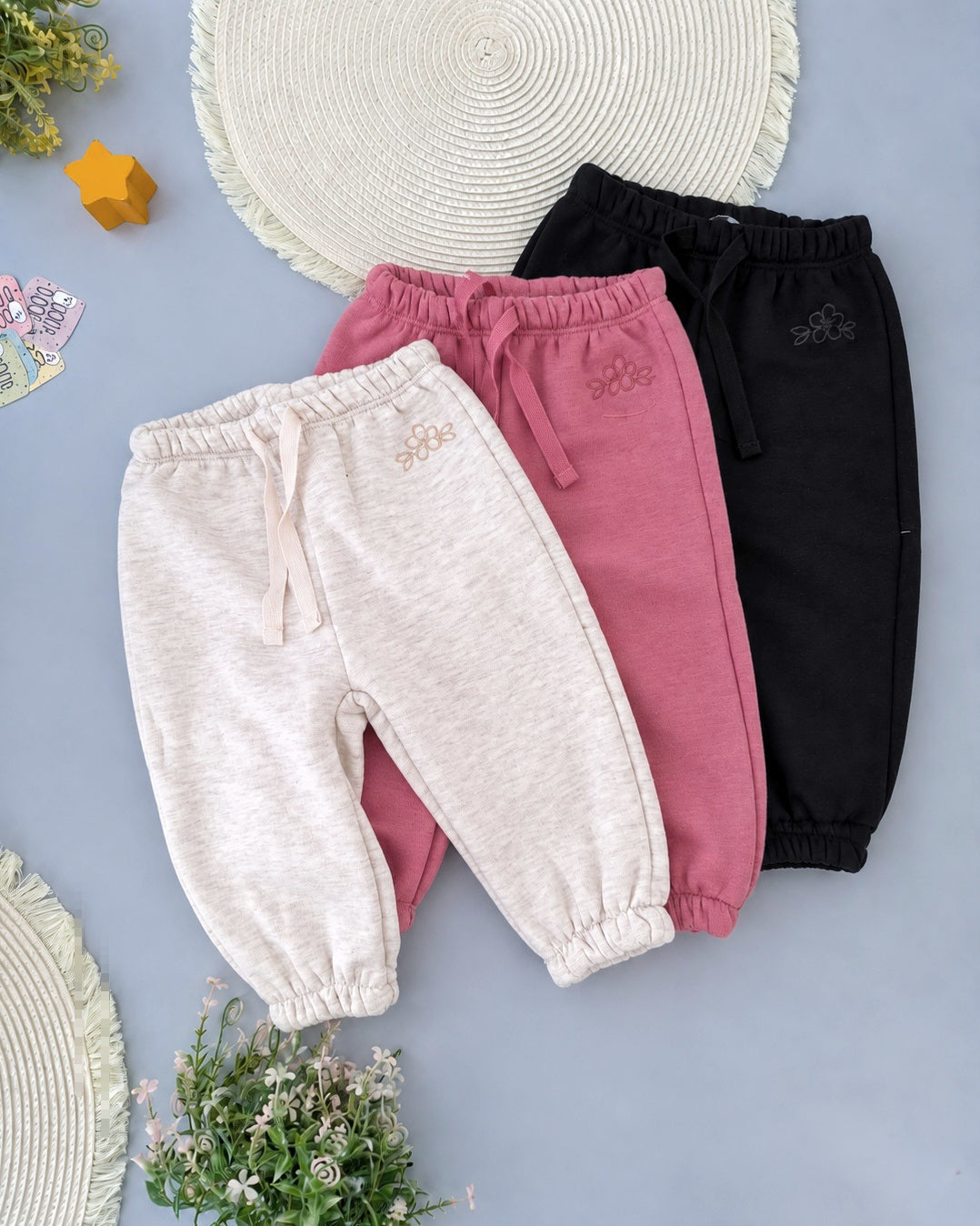Little Blossom Jogger - Fleece Inside