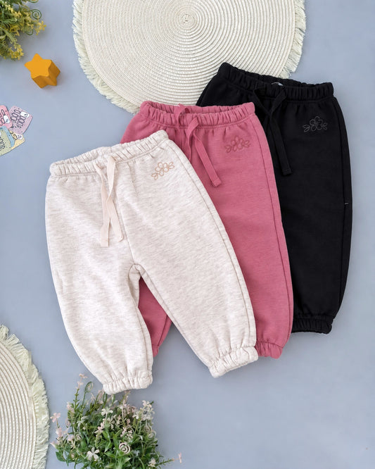 Little Blossom Jogger - Fleece Inside