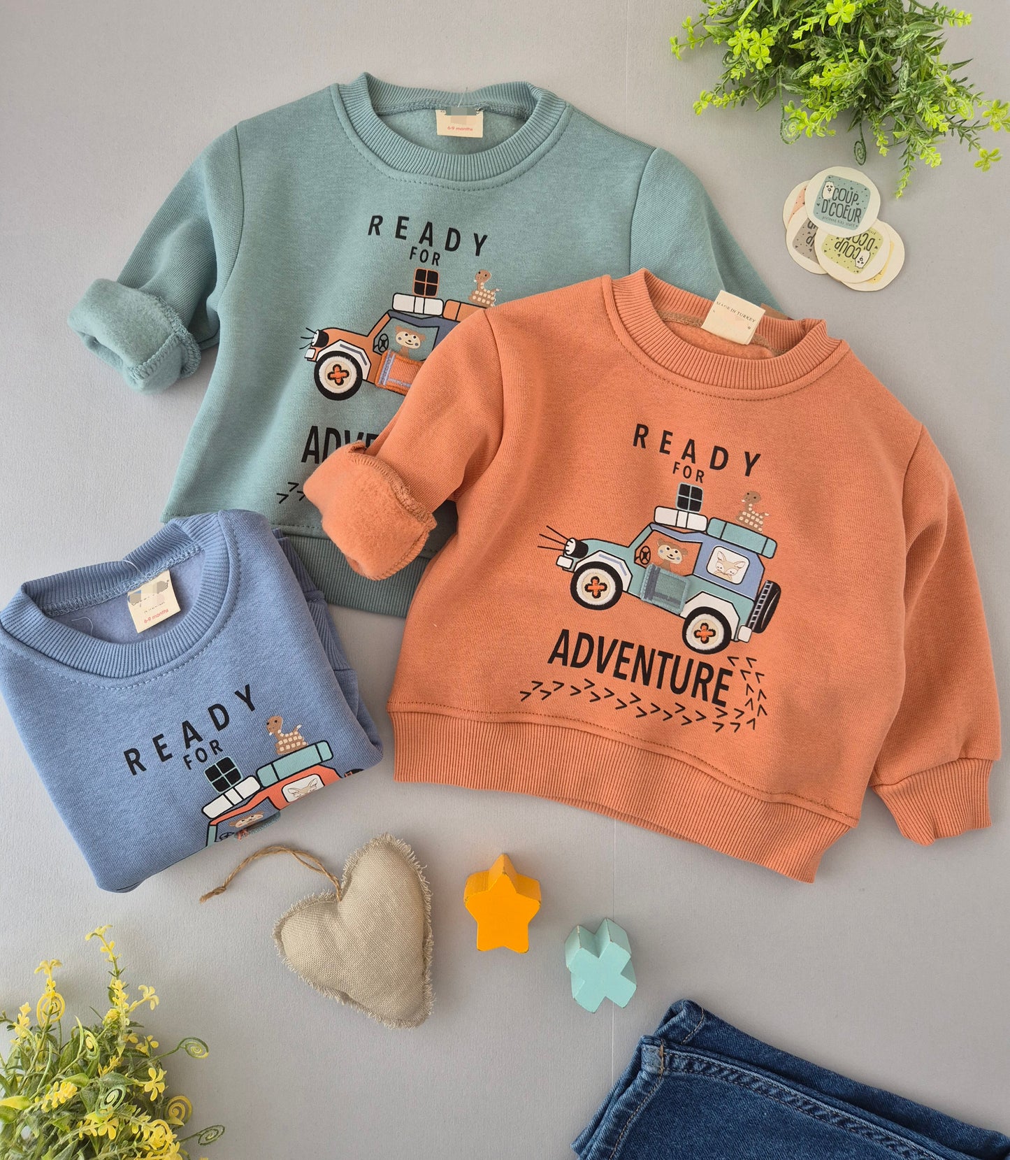 Adventure Sweater- fleece inside