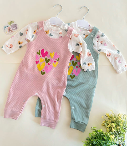 Hearts Jumpsuit- Cotton