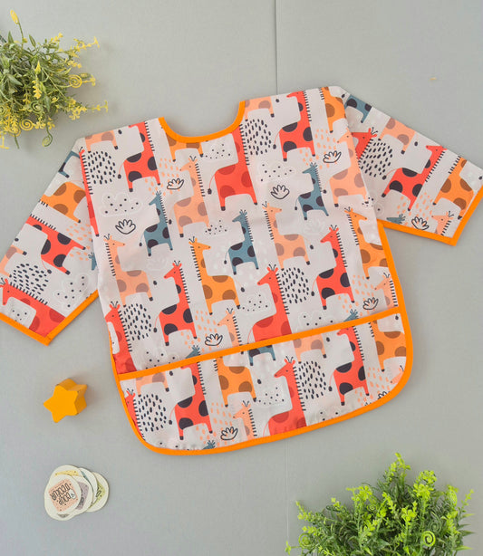 Giraffe Bib - Long Sleeve