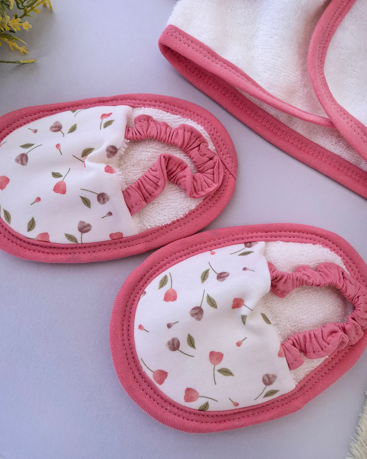Bathrobe With Slipper- Blush