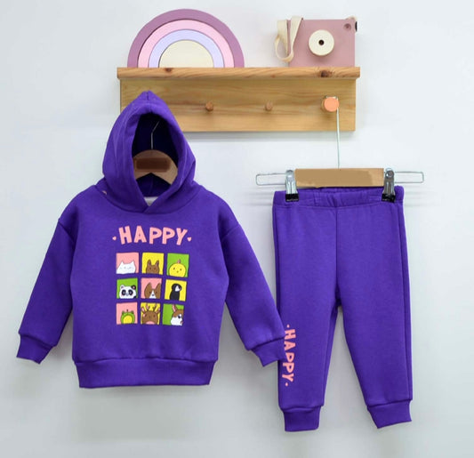 Happy Set Purple-Fleece Inside