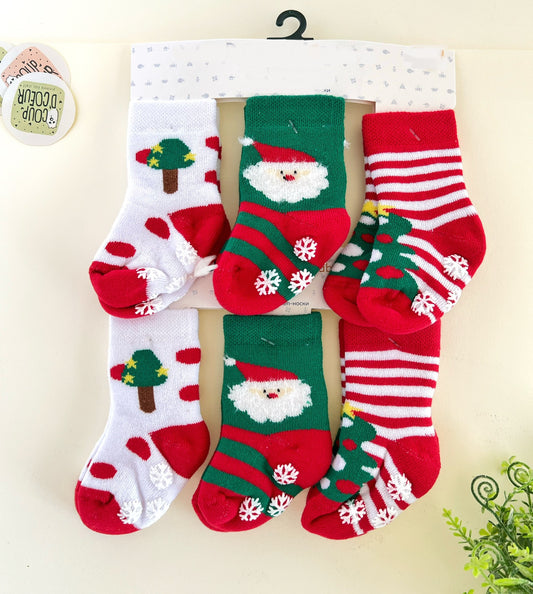 Christmas Socks (1 pack has 3 pair)