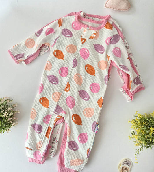 Balloon overall- open legs cotton