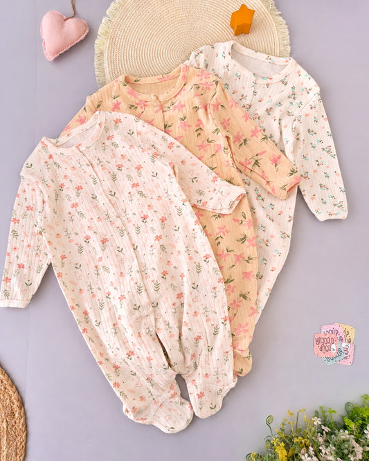 Sweet Floral Garden Overall- Cotton