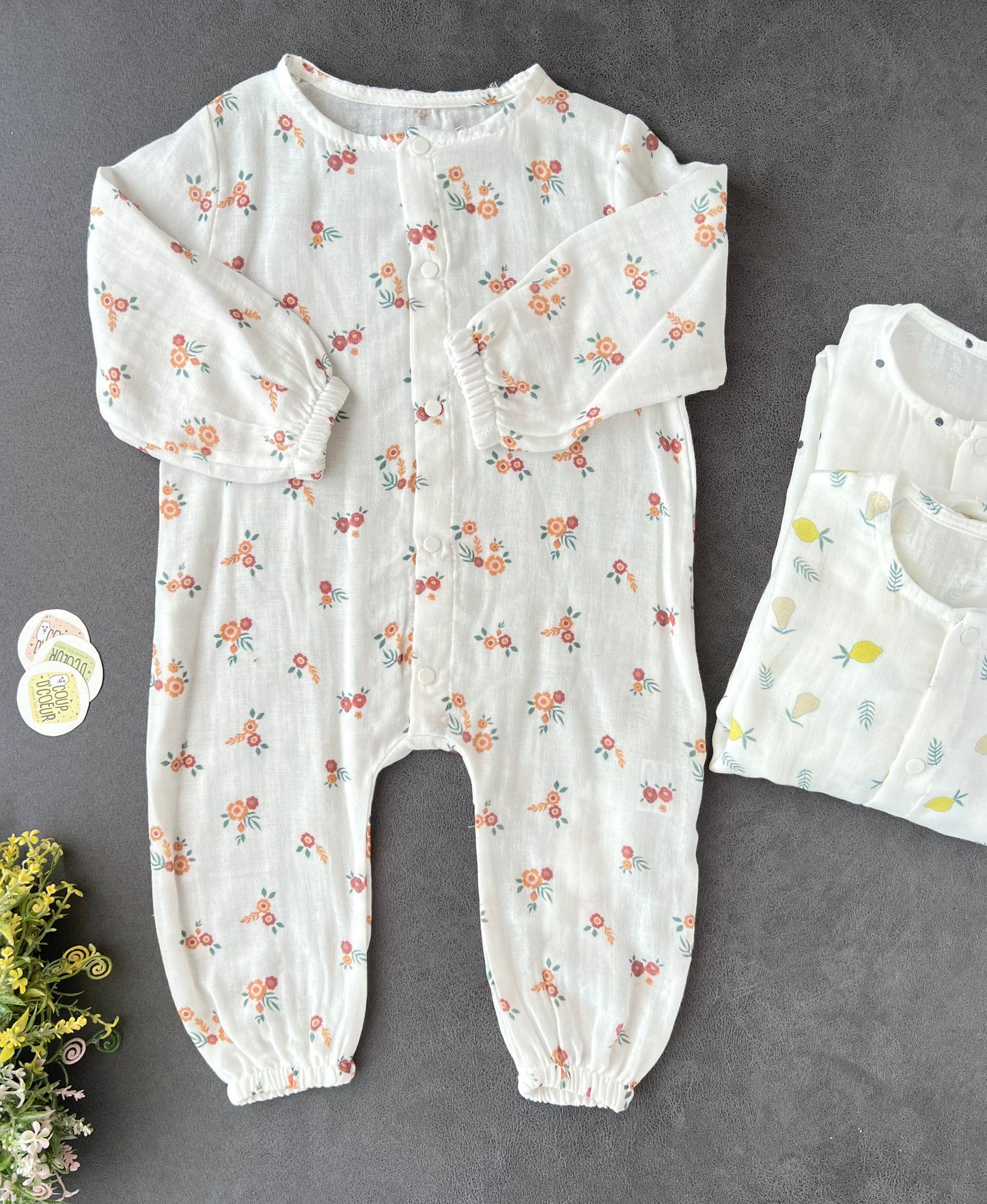 Floral Muslin Overall (Oversized Look)